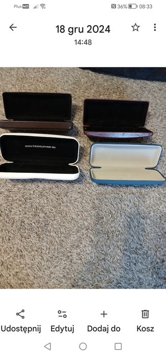 Etui na okulary unisex nowe