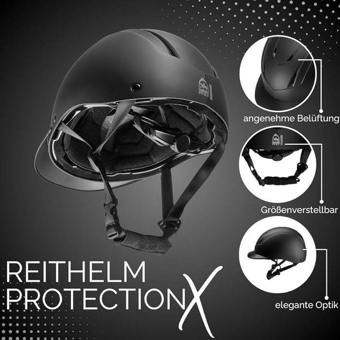 Toczek kask jezdziecki protection x 52-56cm s