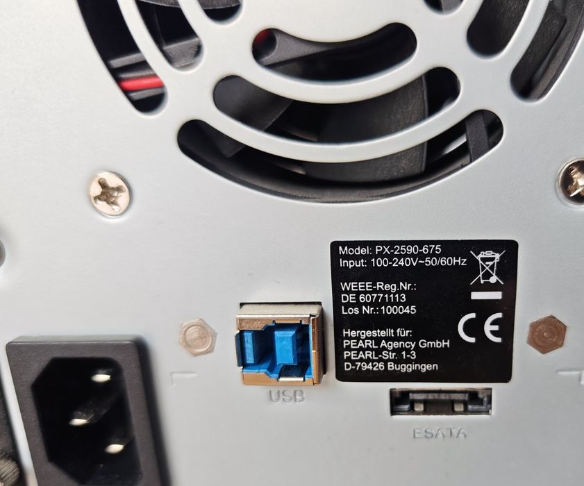 Zewnętrzna obudowa na 4 dyski twarde marki Xystec px_2590_675