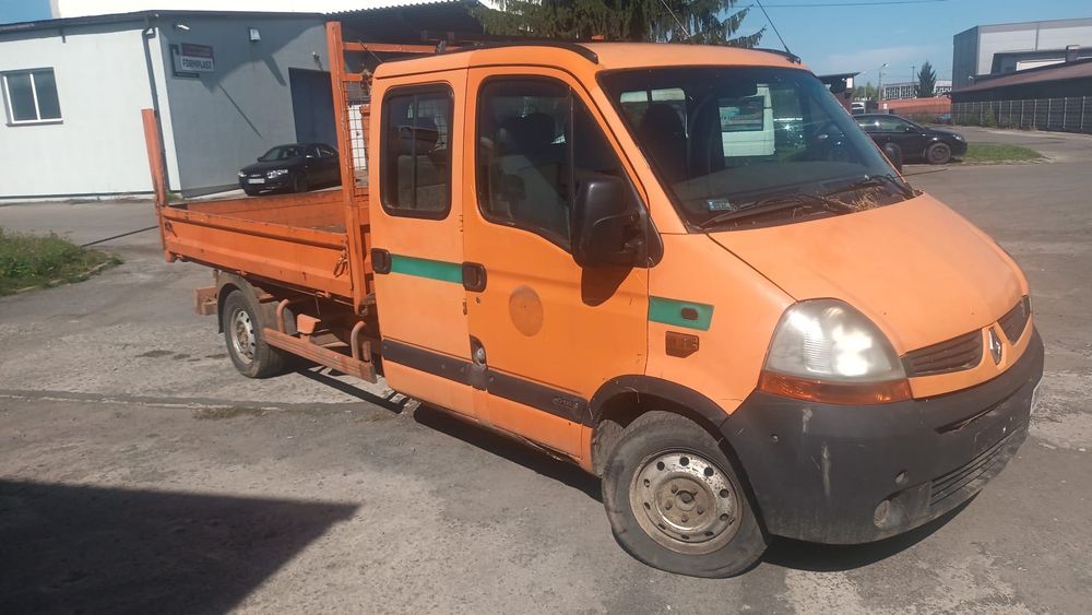 Renault Master II 2.5 dci wywrotka brygadówka kabina - auto na części, drzwi, zderzak, lampy, maska, podnośniki, elementy mechaniczne i wnętrza, inne