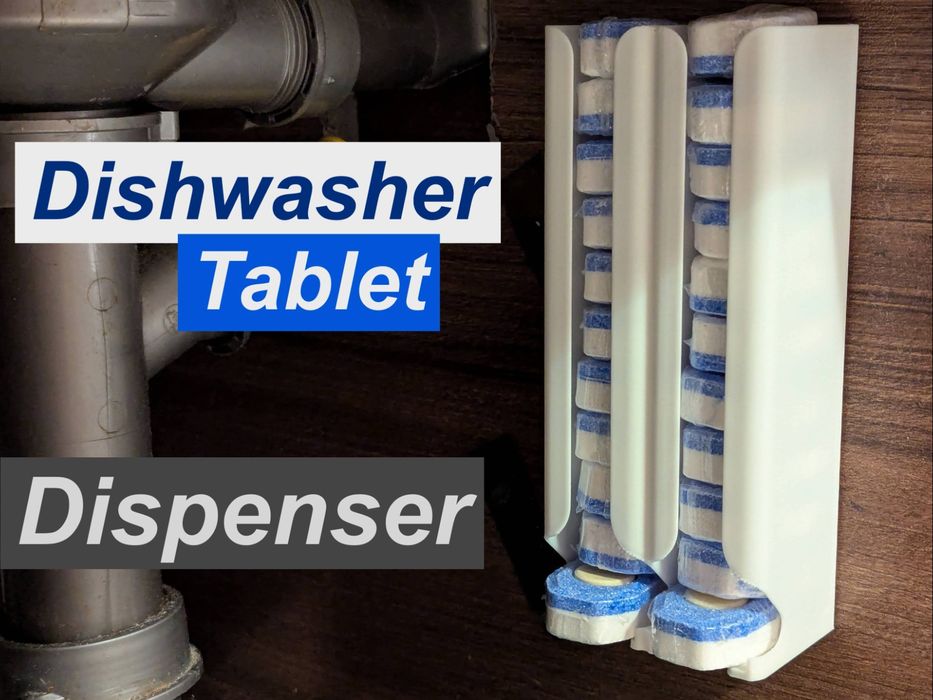 3д друк Органайзер настенный держатель для таблеток посудомоечной стир