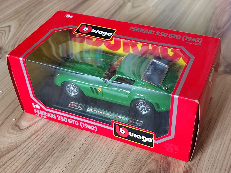 Ferrari 250 GTO zielony Bburago 1:24 Stan idealny Wyprzedaż Kolekcji Darmowa dostawa
