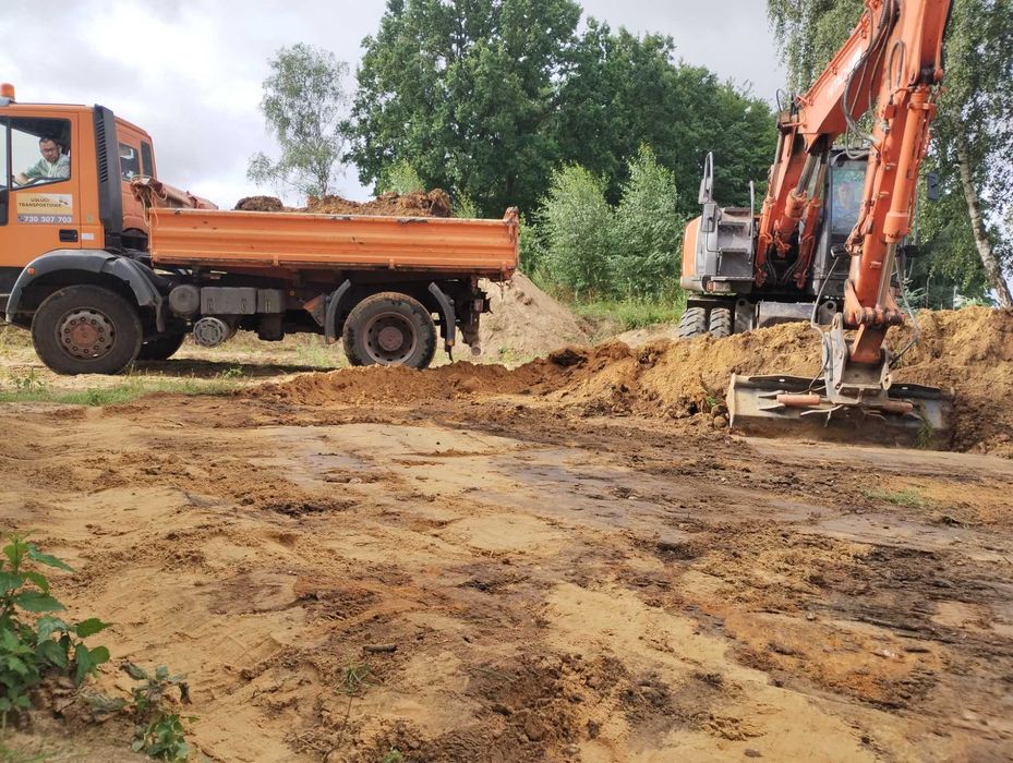 Usługi koparką kołową