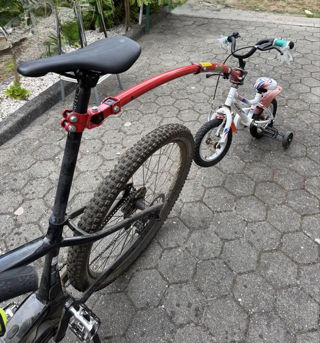 Reboque para bicicleta de criança