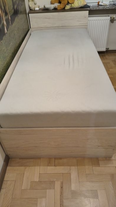 Materac sprężynowo piankowy biały