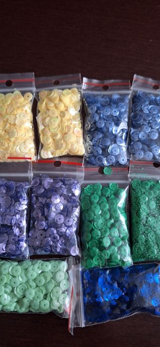 Cekiny rozm. 6mm mix nowe