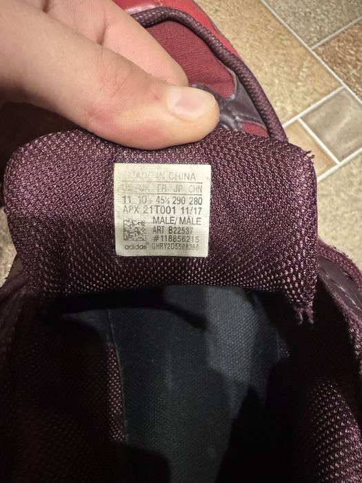 Кроссовки Adidas Ozweego 3 Raf Simons Burgundy