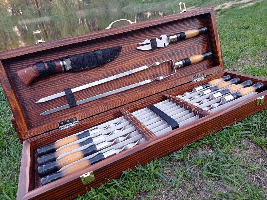 Набір шампурів,Шампура,Набор шампуров. Подарунок чоловіку на Свято