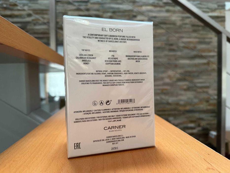 Carner Barcelona - El Born Eau De Parfum 100ml