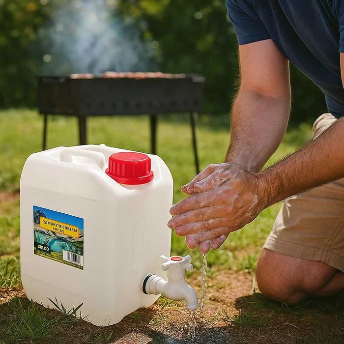 Kanister z kranem 5L, baniak plenerowy, pojemnik na wodę