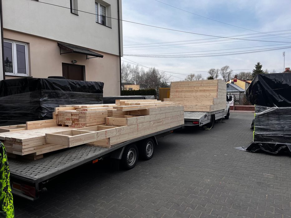 Konstrukcja szkielet domu o powierzchni 70m2 Lublin C24