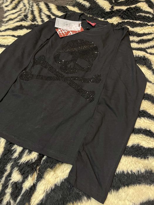 На руках! | DETW Rhinestone Skull Crew Neck Long Sleeve | Идеальное Качество!