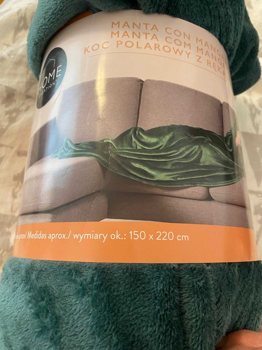 Пухнастий флісовий плед- халат home 150*220 см