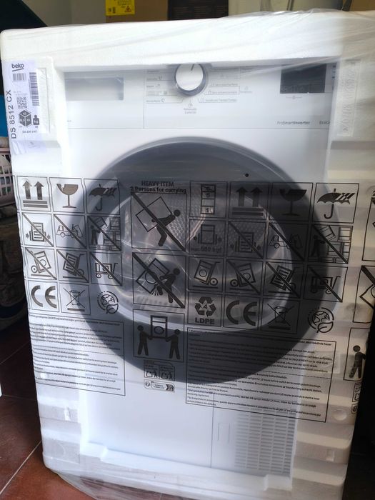Máquina de secar roupa Beko DS 8512 CX -ARTIGO NOVO CAIXA SELADA