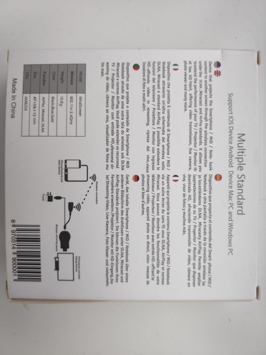 Mirascreen Smartphone Screen Mirroring Device for TV.64584774093059121