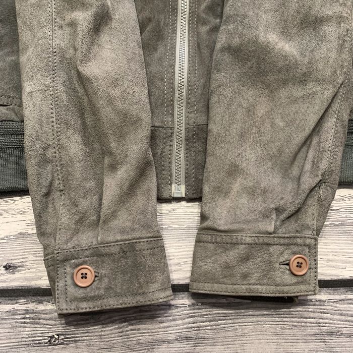 Кожаная куртка Grey Leather Aviator Pilot Bomber Alpha Cockpit