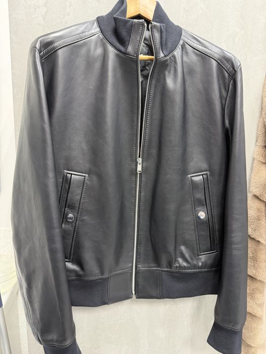 Чоловіча куртка Hugo boss натуральна шкіра