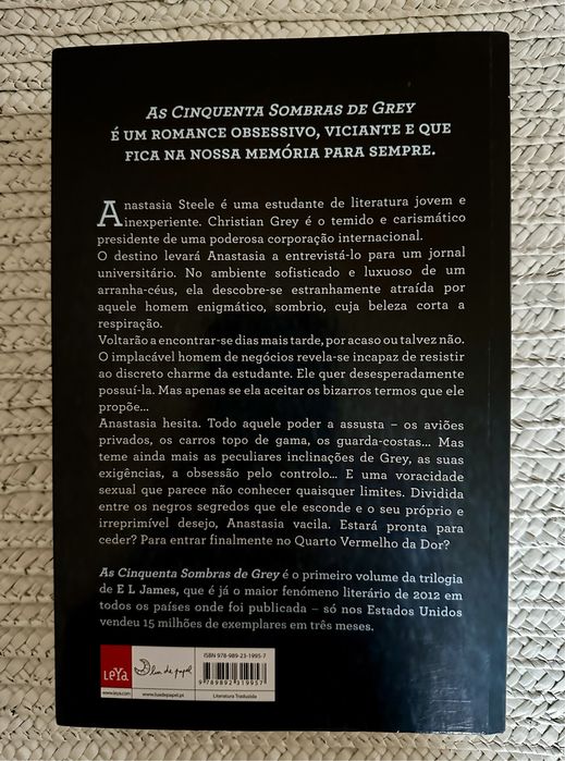 Livro “As Cinquenta Sombras de Grey”