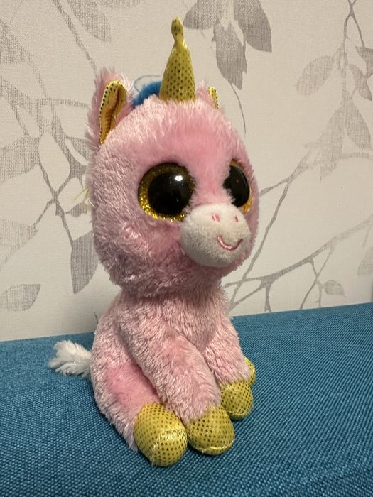 Мʼяка іграшка единоріжка пожева TY