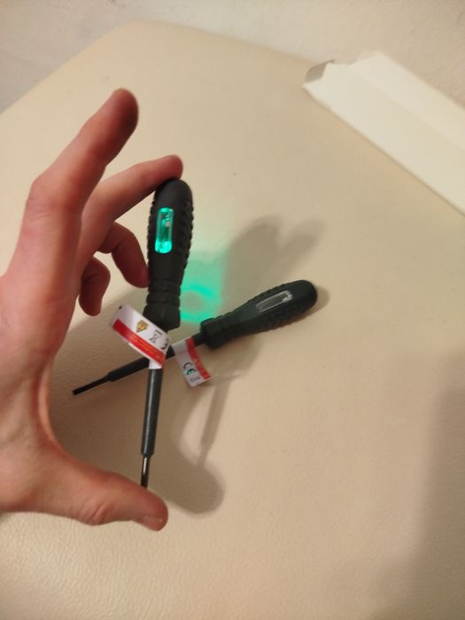 Zestaw próbników elektrycznych (2 szt.) – faza, ciągłość, magnes