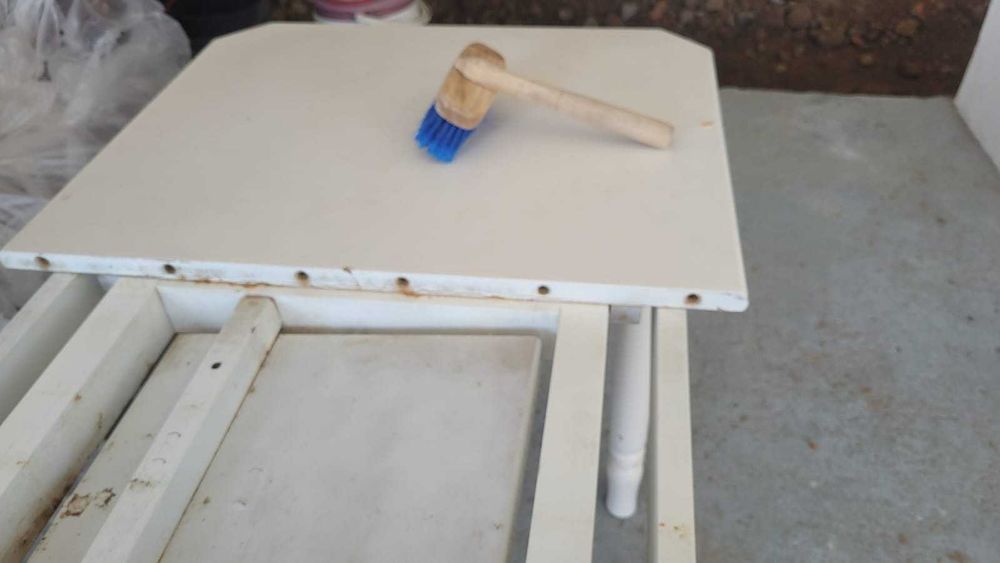 Mesa Branca Madeira MDF Extensivel