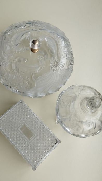 Conjunto de 3 caixas lindas com tampa, ideais para porta jóias. Todas