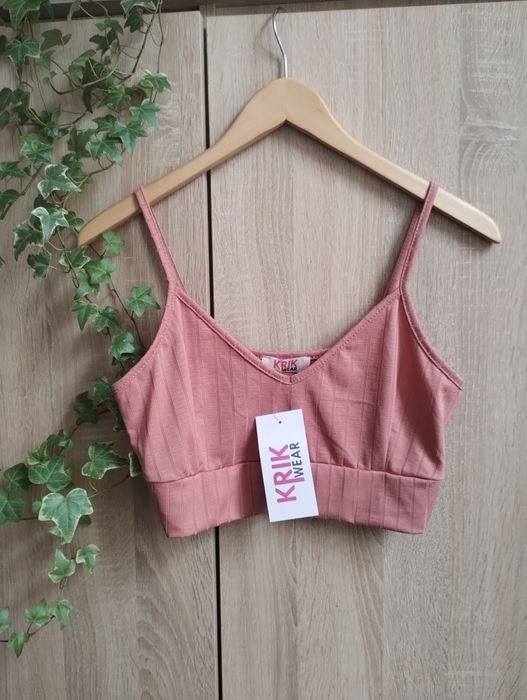 Crop top braletka ribbed Krik Wear L