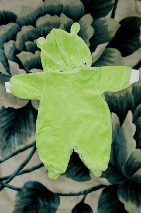 Велюровый комбинезон человечек на подкладке Baby Life Бейби Лайф, р.56