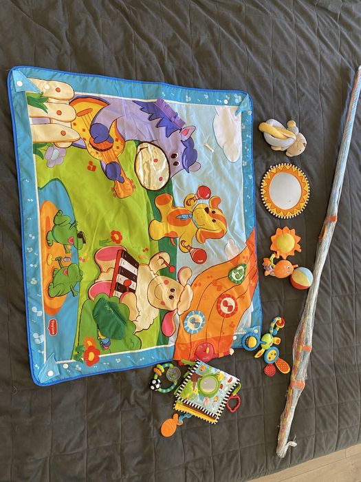 Дитячий коврик + книжечка і деякі іграшки
