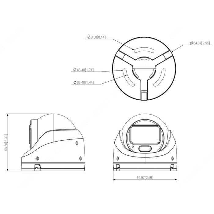 Відеокамера DHI-DAE-CHBW3200C-M-IPC (rev.1)