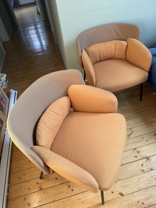 Fotel Ikea pomarańczowy 2 sztuki.