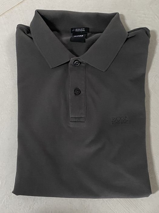 Hugo Boss Polo M męska idealna stalowa