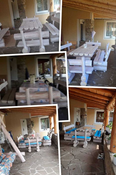 meble tarasowe ogrodowe drewniane
