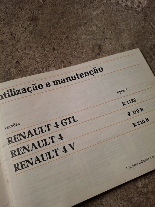 Manual Instruções Renault 4 4L R4
