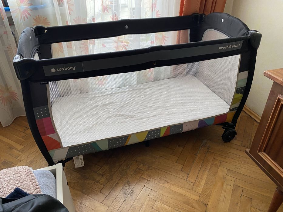 Łóżeczko turystyczne z materacem sun baby sweet dreams