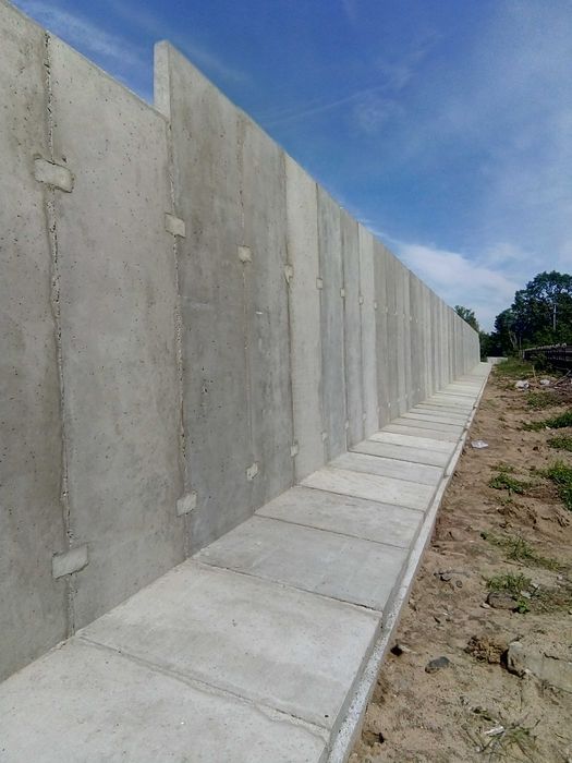 Silos na kiszonkę, ściany oporowe