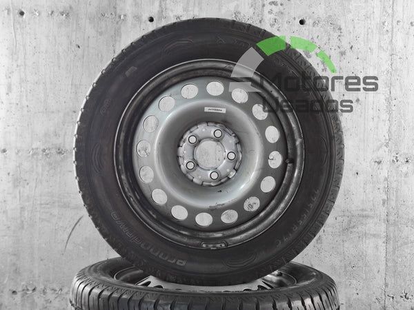 4 Jantes de Ferro 17 Mercedes c/pneu 225/55 5x112