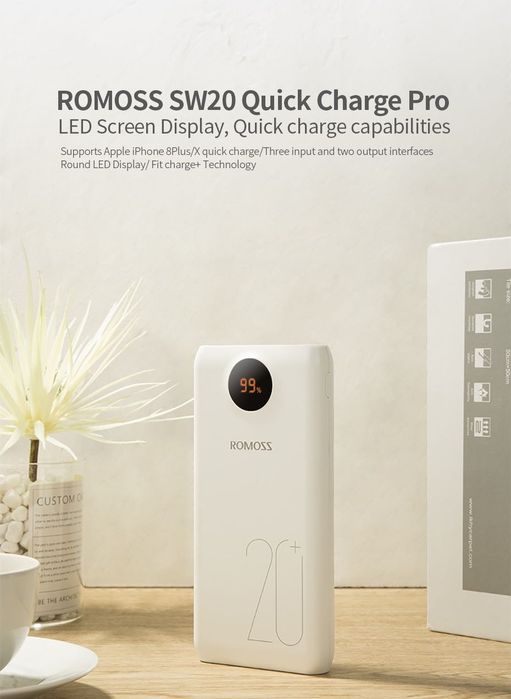 Powerbank romoss sw20 pro - 20000mah