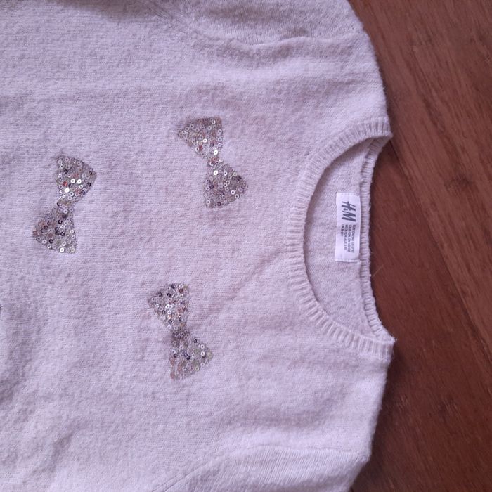 Sweterek H&M ciepły  r.134 -140