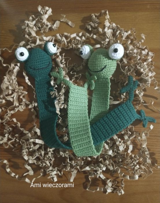 Reksio Jack Russell terrier zakładka do książki na szydełku