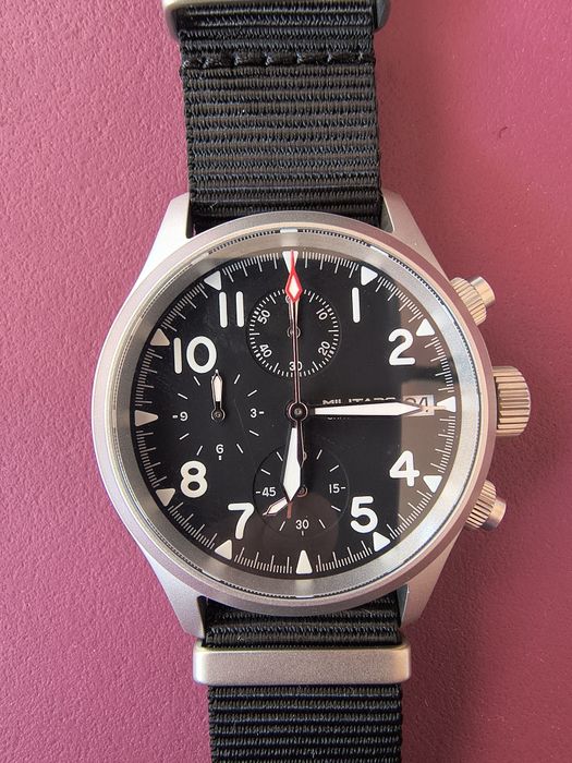 MILITADO ML1868-2 chronograf kwarc , szafir,  VK67