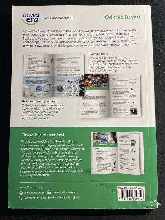 Odkryć fizykę 2 zkates podstawowy Nowa Era