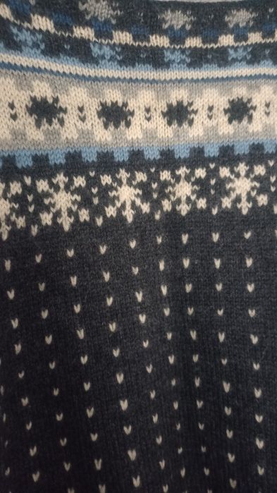 Sweter wełniany męski wełna handmade