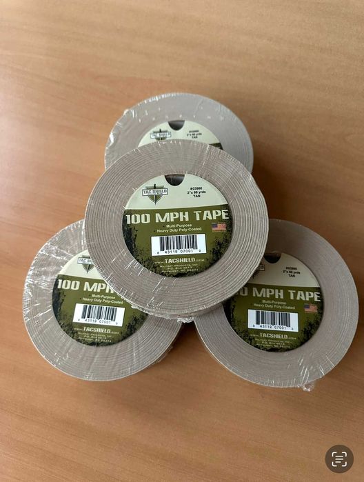 Американський армований армійський скотч TacShield 100MPH Tape 60 Yard
