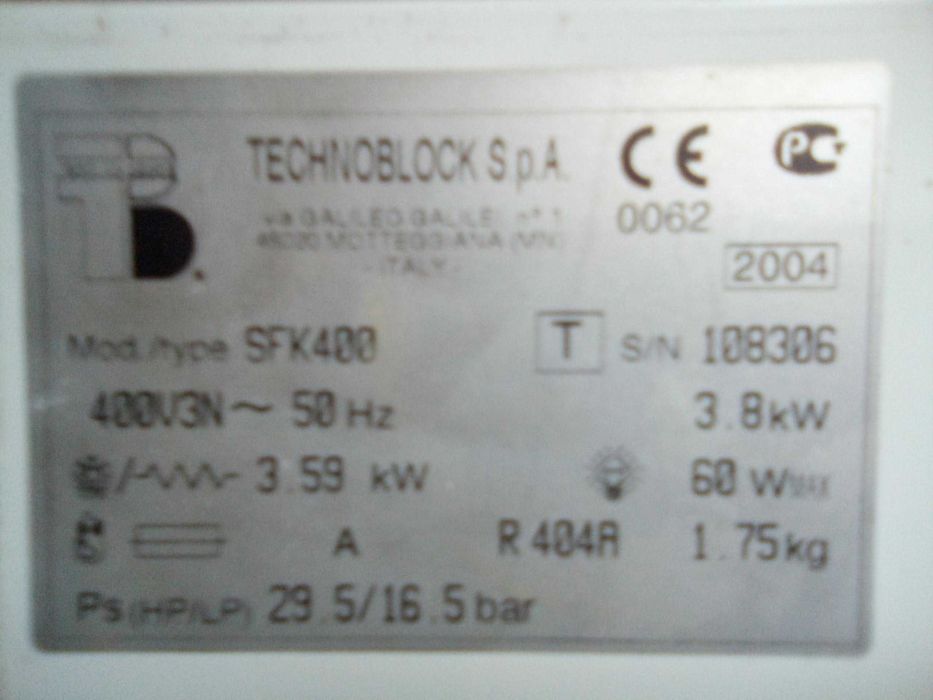 Abatedor de Temperatura Industrial,  para 10 tabuleiros 40x60
