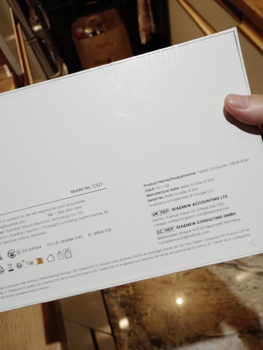 Tablet Aumi nowy oryginalnie zapakowany szary
