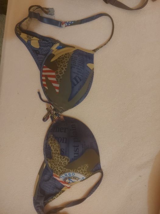 Бельё бюстгальтер белый, серый люрекс