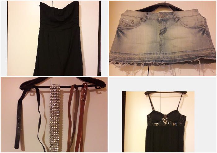 Mega paczka ubrań, pasków, torebek 72 szt, Zara,Dolce Gabana m,l,xl