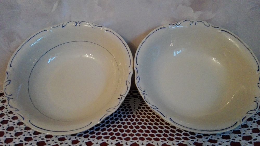Salaterki, miski 25cm stara porcelana Tułowice