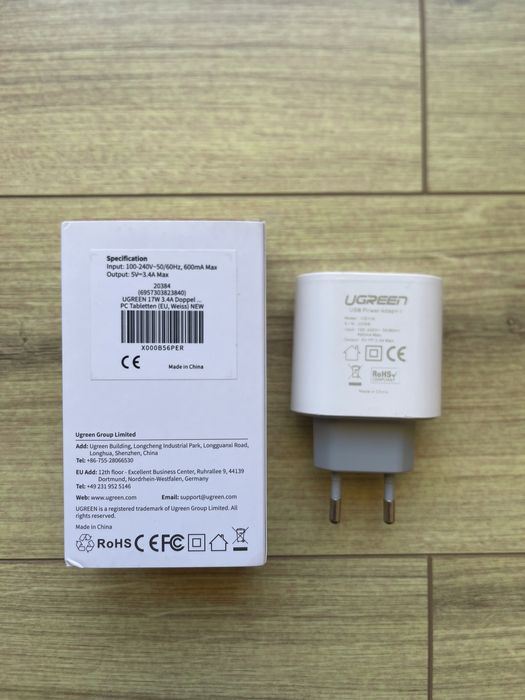 High-Speed Charger – High Quality – Ugreen 2x USB 3.4 A64409259624323121